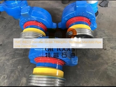 FMC WECO Fitting Hammer Union For Wellhead Manifold Pipe Line Connection (تعدیل فیتینگ چکش برای اتصال خط لوله های چند لایه)